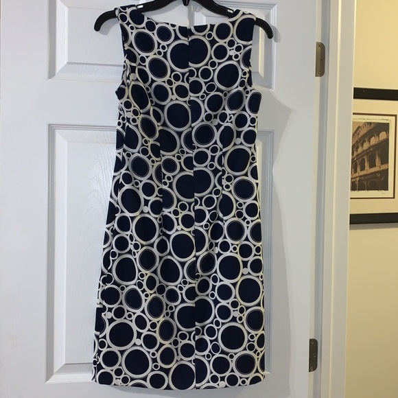 AGB Dress size 6 blue and cream - Picture 5 of 12